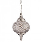 Suspension taj, chrome et acrylique