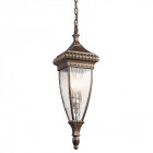 Suspension venetian rain,  bronze brossé et verre