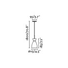 Suspension verte retro 1 ampoule