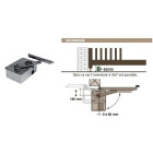 Moteur encastré pour portail battant montage enterré e370d rts moteurseul somfy