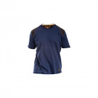 T-shirt renforcé rica lewis - homme - taille xxl - coton bio - bleu - workts