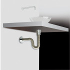 Siphon flexible passe-partout pour lavabo - diamètre 32 - longueur 50 cm