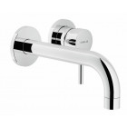 Set de finition mitigeur lavabo LIVE à encastrer - Chromé - Bec longueur 200 mm