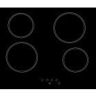 Sogelux table de cuisson vitrocéramique pv125 noire