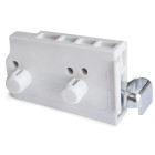 Ferrures à visser pour éléments hauts, Hook, droite, Acier et Plastique, Gris - EMUCA - 8921621