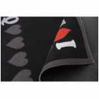 Tapis de protection noir pour barbecue  80x100cm