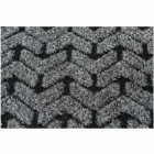 Tapis chevron gris et noir de 40 x 60 cm