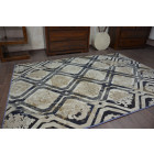 Tapis drop jasmine 031 brouillard/bleu foncé - Dimension au choix