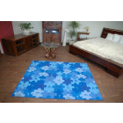 Tapis enfant puzzles bleu - Dimension au choix