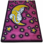 Tapis kids chat rose c414 - Dimension au choix