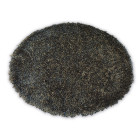 Tapis love shaggy cercle modèle 93600 noir et marron cercle 120 cm