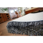 Tapis love shaggy modèle 93600 noir - Dimension au choix