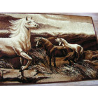 Tapis tapisserie - chevaux 100x210 cm