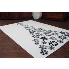 Tapis xmas - f792 crème/noir - Dimension au choix