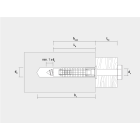 Cheville nylon FX 10 + vis à bois - Ø 7.0 x 65 mm - Boite de 25 - CELO - 910FXK