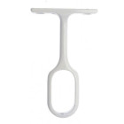 Piton ovale 2044 laqué Blanc 30 x 15 mm DUVAL BILCOCQ saillie 60 mm- 52-0906-1026