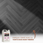 Teinte Bois Noir TNB900 - Rénovation parquets et meubles AnovaBois - Conditionnement au choix