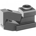 Tendeur de table plat «Mini-Bulle», Rainure : 18 mm, H minimum 1,5 mm, H maximum 16,0 mm, B : 28 mm, C : 2,5 mm, H1 : 15 mm, L : 71 mm, X : 6 mm