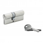 Thirard 116268 cylindre de serrure 30 + 40 mm à profil en laiton nickelé