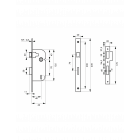 Thirard - serrure nf v/bc 1clé