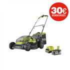 Tondeuse ryobi 18v lithiumplus brushless coupe 37cm - 1 batterie 5,0 ah - 1 chargeur rapide - ry18lmx37a-150