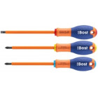 Tournevis BOST - Lame cruciforme Pozidriv Expert isolé 1000V - 4 X 75 mm - 626200