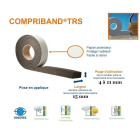Compriband ®, joint de mousse imprégnée, larg 15 / 4-11mm tramico, rouleau de 5m60