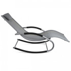 Transat à bascule jawa rock fauteuil piscine jardin      gris