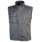 Gilet de travail en toile wave - gris - Taille au choix 