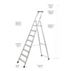 Echelle semi professionnelle transformable 2 plans - Nombre d'échelons au choix