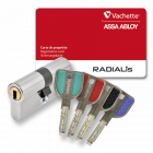 Vachette - 482108 - cylindre 2 entrées radialis - 32,5x32,5 - 4 clés couleurs - a2p** - p7101nt+