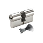 Vachette / assa abloy - cylindre  barillet 30 x 30 profil européen en laiton nickelé série v5