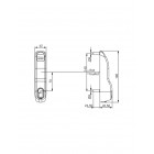 Module extérieur vachette pour antipanique noir