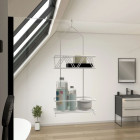 Valet Blanc suspendu 50x20x10 - ELI Aurlane - 701053