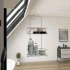 Valet chrome suspendu 50x20x10 - LOU Aurlane - 701058