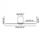 Ventilateur de plafond pales pemba