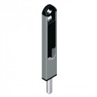 Verrou finition argent longueur 170 mm pour menuiserie aluminium types dator 6840, 6850 et 6860