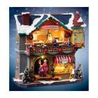 Village de noël restaurant animé musical et lumineux lemax
