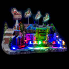Village de noel 3 rennes led + mouvement