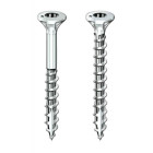 Vis à bois aggloméré rocket acier zingué tête fraisée empreinte torx t20 entièrement filetées 4,5x30 boîte de 500 pièces