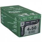 Vis à bois aggloméré tête fraisée empreinte torx acier zingué blanc partiellement filetées wirox, ø 5 mm, longueur 30 mm, boîte