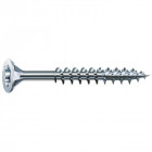 Vis à bois aggloméré tête fraisée empreinte torx acier zingué blanc partiellement filetées wirox, ø 6 mm, longueur 50 mm, boîte