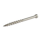 Vis acier inox pour trous borgnes, tête cylindrique, pas gros - 100 vis, N° 8 x 2"