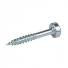 Vis en zinc à tête cylindrique, pas de vis fin pour trous dissimulés - 500 vis No 6 x 1"