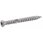 Vis à bois terrasse tête fraisée 6 lobes double filet inox A2 - Ø 5 x 100 mm - Boite de 100 - ACTON - 623275X100