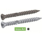 Vis pour terrasse tête fraisée réduite six lobes double filet - 5x60 - Par seau de 400 - ACTON - 623275X60SEAU