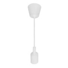 Suspension câble blanc (1m) e27 ip20 max 60w