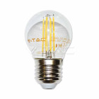 VT-1980 Ampoule LED 4W E27 G45 300° 400Lm filament blanc froid 6000K