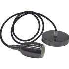 Suspension câble (1m) weber perle noir e27 ip20 max 60w