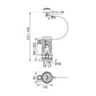 Wirquin 10720818 mécanisme de chasse à câble quick fit nf double débit